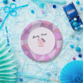 Assiettes En Carton Cochon fille temps fête (Fête)