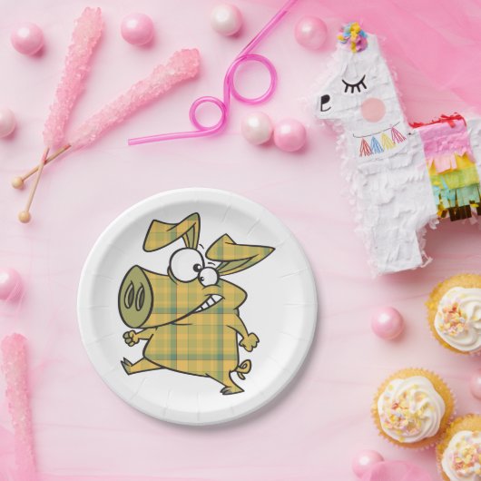 Assiettes En Carton Cochon plat (Fête)