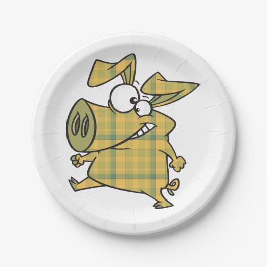 Assiettes En Carton Cochon plat (Devant)