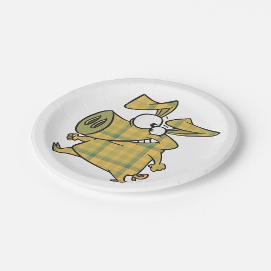 Assiettes En Carton Cochon plat (Angle)