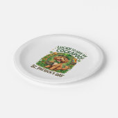 Assiettes En Carton Cockapoo Saint-Patrick Pot d'or Chien Chanceux (Angle)