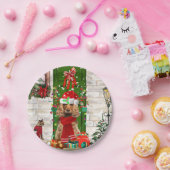 Assiettes En Carton Cocker Spaniel Chien Noël (Fête)