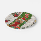 Assiettes En Carton Cocker Spaniel Chien Noël (Angle)