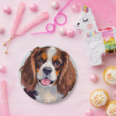 Assiettes En Carton Cocker Spaniel | Dog Painting Pet (Fête)