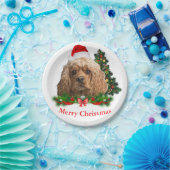 Assiettes En Carton Cocker Spaniel Plaques de papier de Noël (Fête)