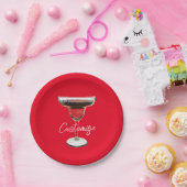 Assiettes En Carton Cocktail Big Red Margarita Boire Thunder_Cove (Fête)