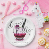 Assiettes En Carton Cocktail Brunch et serviettes Bubbly (Fête)