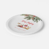 Assiettes En Carton Cocktail fête de Noël (Angle)