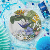 Assiettes En Carton Cocktail floral tropical Napkin (Fête)