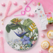 Assiettes En Carton Cocktail floral tropical Napkin (Fête)