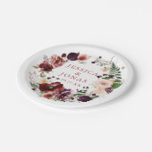 Assiettes En Carton Cocktail mariage Blush (Angle)