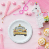 Assiettes En Carton Cocktail Mariage de taxi NYC (Fête)