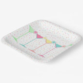 Assiettes En Carton Cocktail Martini (Angulaire)