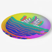 Assiettes En Carton Cocktail Rainbow Blue Cup Saucer Party (Angle)