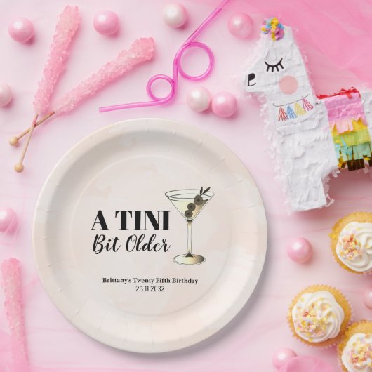 Assiettes En Carton Cocktail Tini Bit Ancien Martini (Fête)