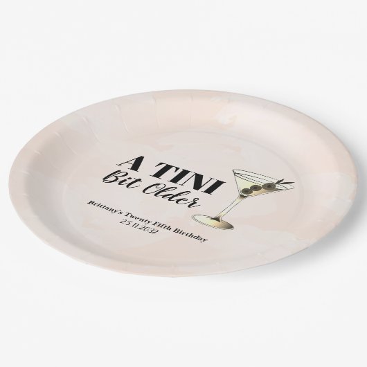 Assiettes En Carton Cocktail Tini Bit Ancien Martini (Angle)