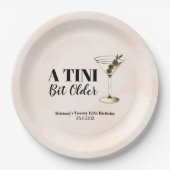 Assiettes En Carton Cocktail Tini Bit Ancien Martini (Devant)