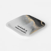 Assiettes En Carton Cocktails Abstraits modernes et soirée Conversatio (Angulaire)