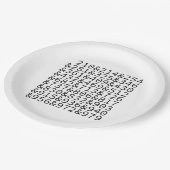 Assiettes En Carton Code de l'aire (Angle)