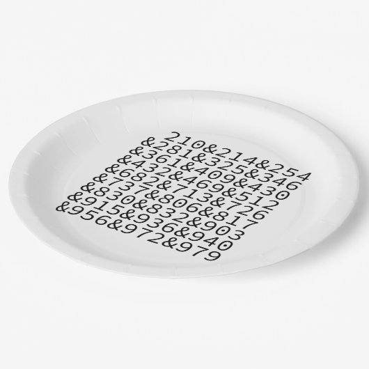 Assiettes En Carton Code de l'aire (Angle)