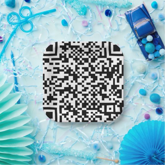 Assiettes En Carton Code Qr (Fête)