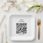 Assiettes En Carton Code QR d'ouverture d'une exposition professionnel<br><div class="desc">Plaques papier avec votre code QR,  parfait pour l'ouverture de l'exposition ou toute entreprise ou événement de lancement de nouveau produit.</div>