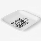 Assiettes En Carton Code QR d'ouverture d'une exposition professionnel (Angulaire)