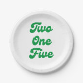 Assiettes En Carton Code régional de deux et cinq Philly (Devant)