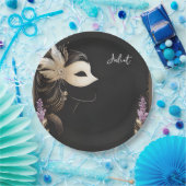 Assiettes En Carton Code vestimentaire Prom Masquerade Ball Fête des m (Fête)