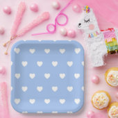 Assiettes en carton Coeur (Fête)