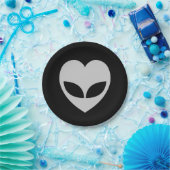 Assiettes En Carton Coeur d'amour Alien (Fête)