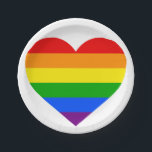 ASSIETTES EN CARTON COEUR D'ARC-EN-CIEL "<br><div class="desc">Plaque à papier de COEUR d'ARC-EN-CIEL"</div>