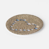 Assiettes En Carton Coeur de coquillage (Angle)
