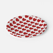 Assiettes En Carton Coeur de la Saint-Valentin (Angle)