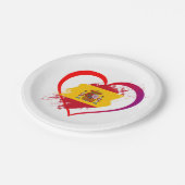 Assiettes En Carton Coeur espagnol (Angle)