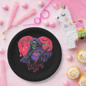 Assiettes En Carton Coeur Mains Reaper Classique (Fête)