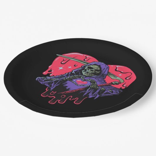 Assiettes En Carton Coeur Mains Reaper Classique (Angle)