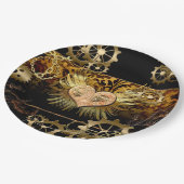 Assiettes En Carton Coeur vapeur (Angle)