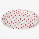 Assiettes En Carton Coeurs (Angle)