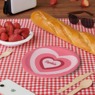 ASSIETTES EN CARTON CŒURS