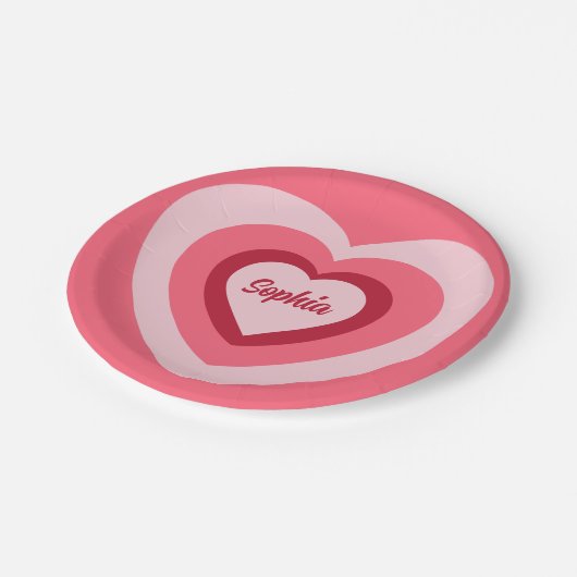 ASSIETTES EN CARTON CŒURS (Angle)