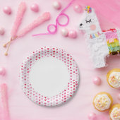 Assiettes En Carton Coeurs aquarelles (Fête)