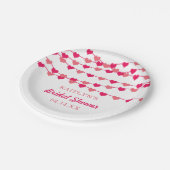 Assiettes En Carton Cœurs d'amour en ficelle suspendus Enterrement de  (Angle)