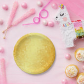 Assiettes En Carton Coeurs d'apparence or personnalisées Blank Romanti (Fête)