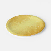 Assiettes En Carton Coeurs d'apparence or personnalisées Blank Romanti (Angle)