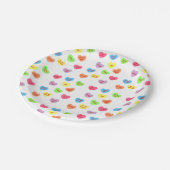 Assiettes En Carton Coeurs de conversation (Angle)