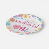 Assiettes En Carton Coeurs de conversation 1er Anniversaire Plaque de  (Angle)