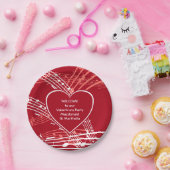 Assiettes En Carton Coeurs personnalisés Musique Saint Valentin (Fête)