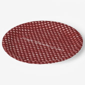 Assiettes En Carton Coeurs rouges roses Ombre (Angle)