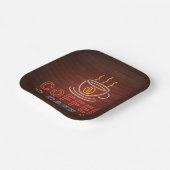 Assiettes En Carton Coffee Cafe Neon Sign (Angulaire)